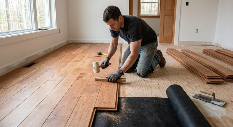 Cherry Floor Installation in Deale, MD