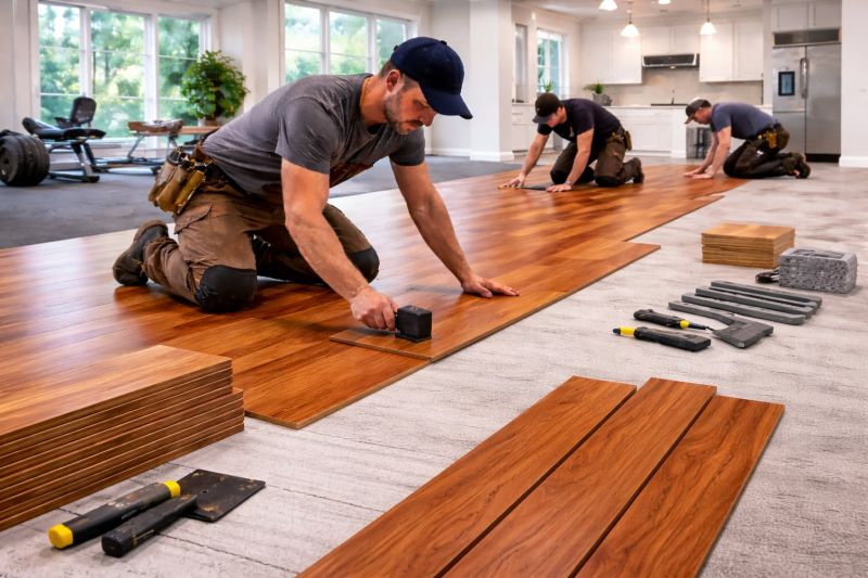 Cherry Floor Installation in Pasadena, MD