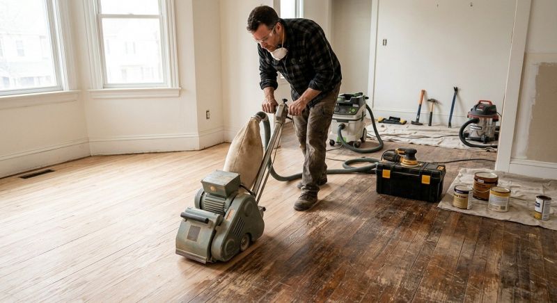 Hardwood Floor Renovation in Anne Arundel County, MD