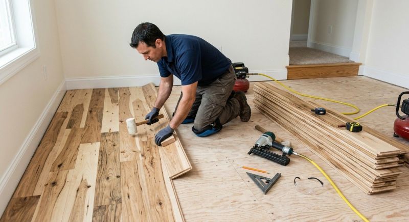 Hickory Floor Installation in Anne Arundel County, MD