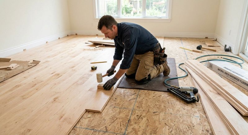 Maple Flooring Installation in Centreville, MD