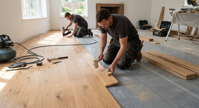 Oak Floor Installation in Hydes, MD