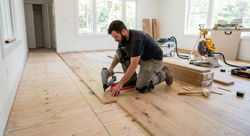 Oak Floor Installation in Laurel, MD
