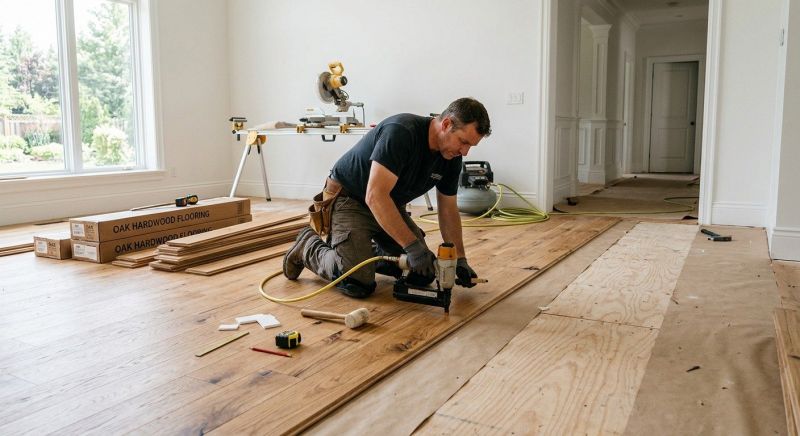 Oak Floor Installation in Rock Hall, MD