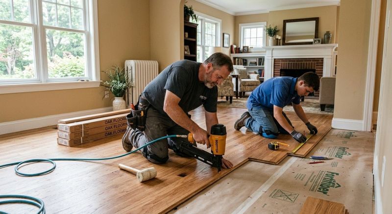 Oak Floor Installation in Shady Side, MD