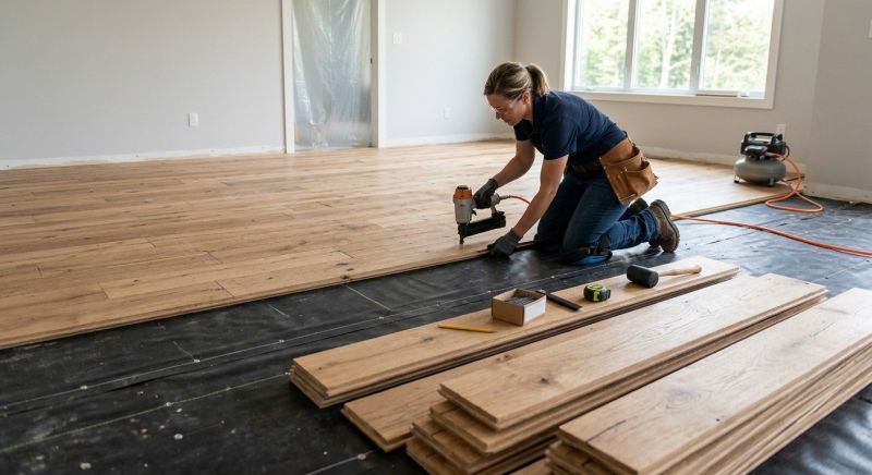 Plank Floor Installation in Anne Arundel County, MD