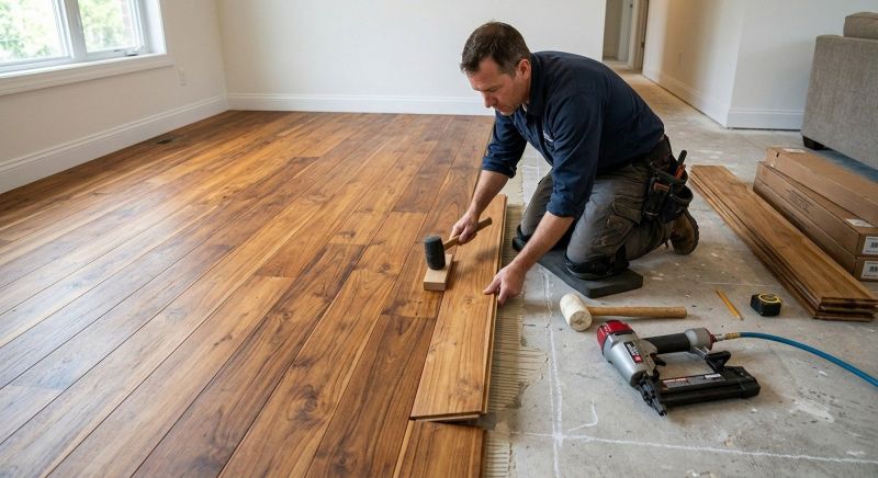 Teak Flooring Installation in Anne Arundel County, MD