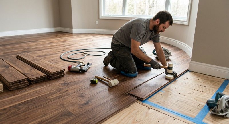Walnut Flooring Installation in Anne Arundel County, MD