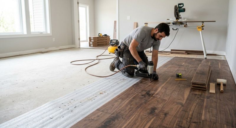 Walnut Flooring Installation in Anne Arundel County, MD
