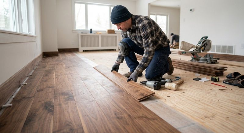 Walnut Flooring Installation in Anne Arundel County, MD