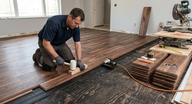 Walnut Flooring Installation in Anne Arundel County, MD